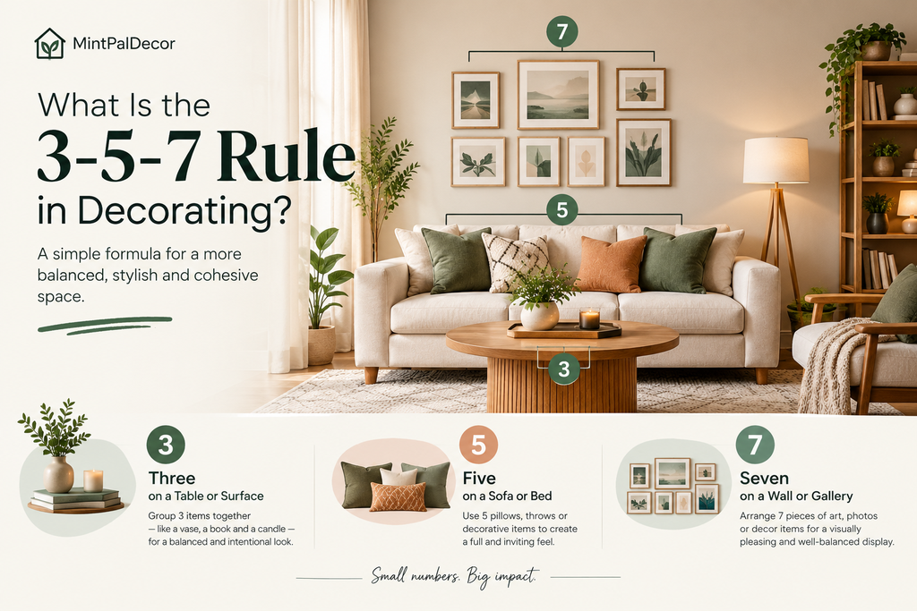What Is the 3-5-7 Rule in Decorating?